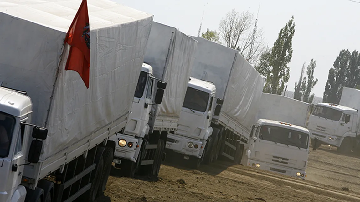 TOATE CAMIOANELE cu ajutoare umanitare din Rusia au INTRAT în UCRAINA. Primele au ajuns la Lugansk