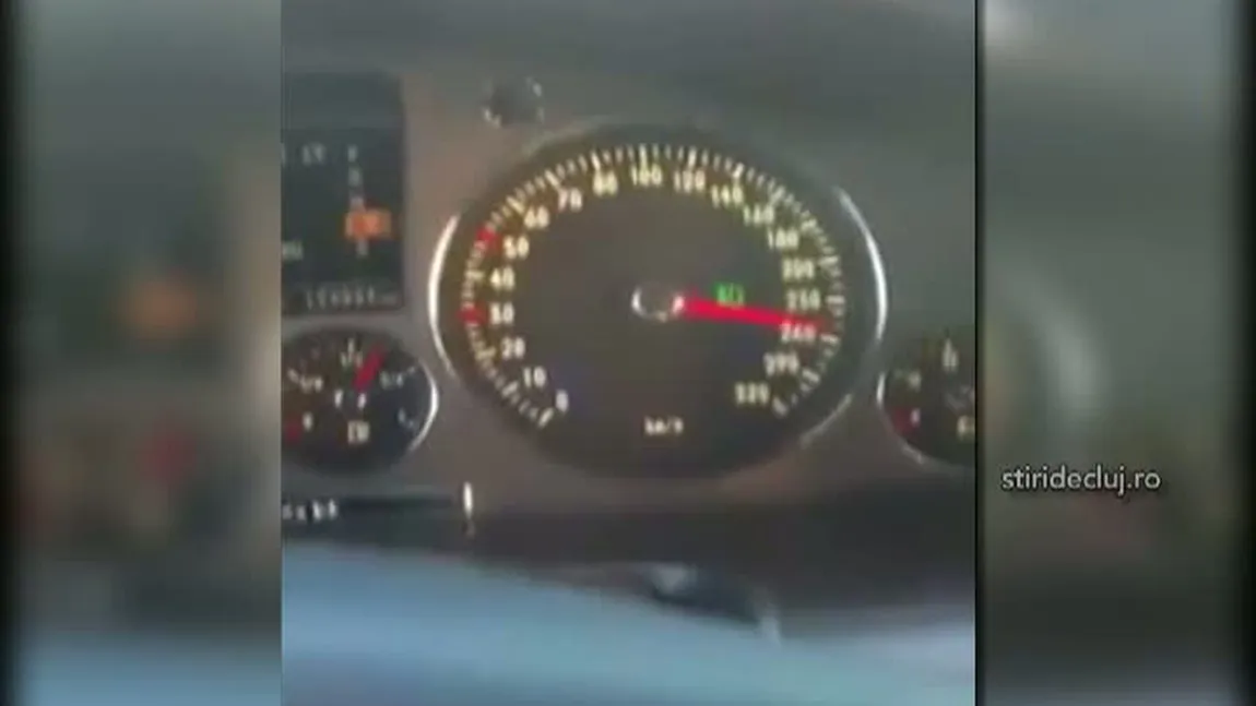 Vitezoman pe Autostrada Transilvania. A ajuns la 260 de km/h VIDEO