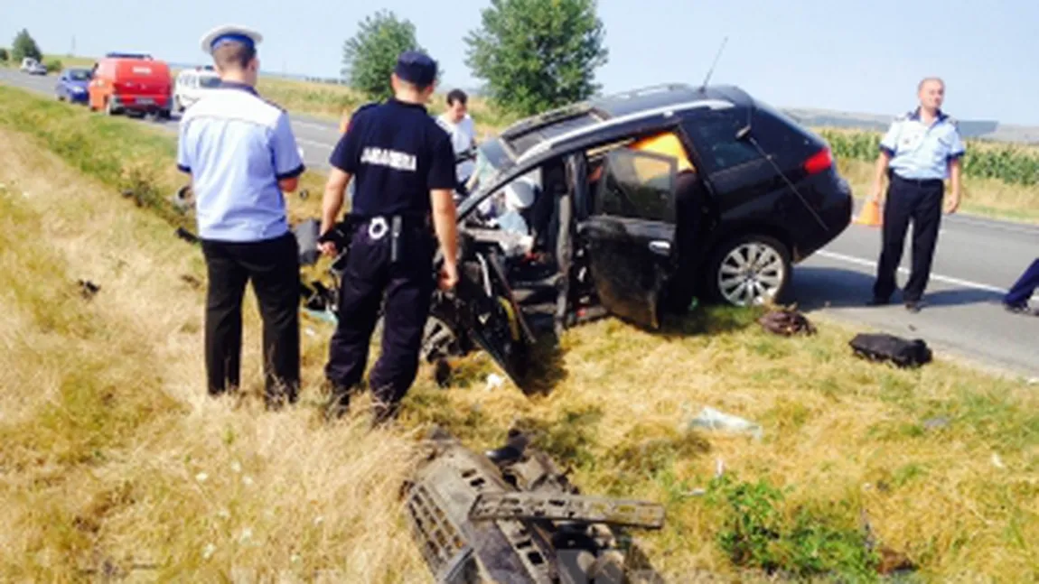 Traficul pe DN 57 a fost blocat timp de o oră din cauza unui accident