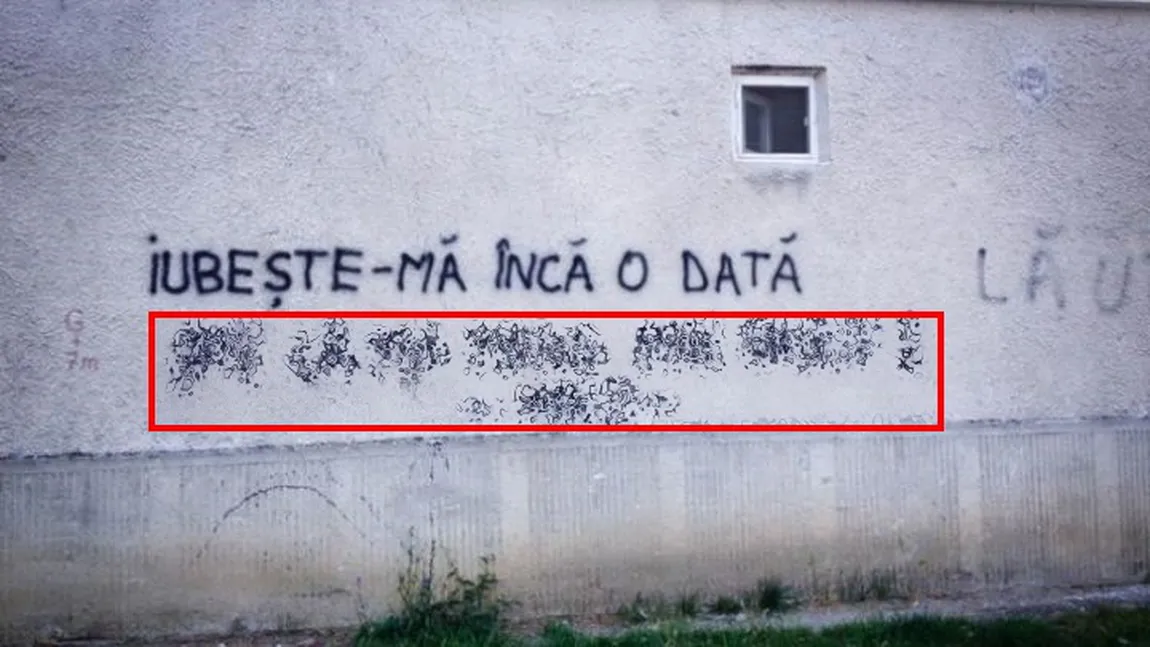Mesajul de pe un ZID din Bistriţa a devenit viral pe Internet: Iubeşte-mă încă o dată... FOTO