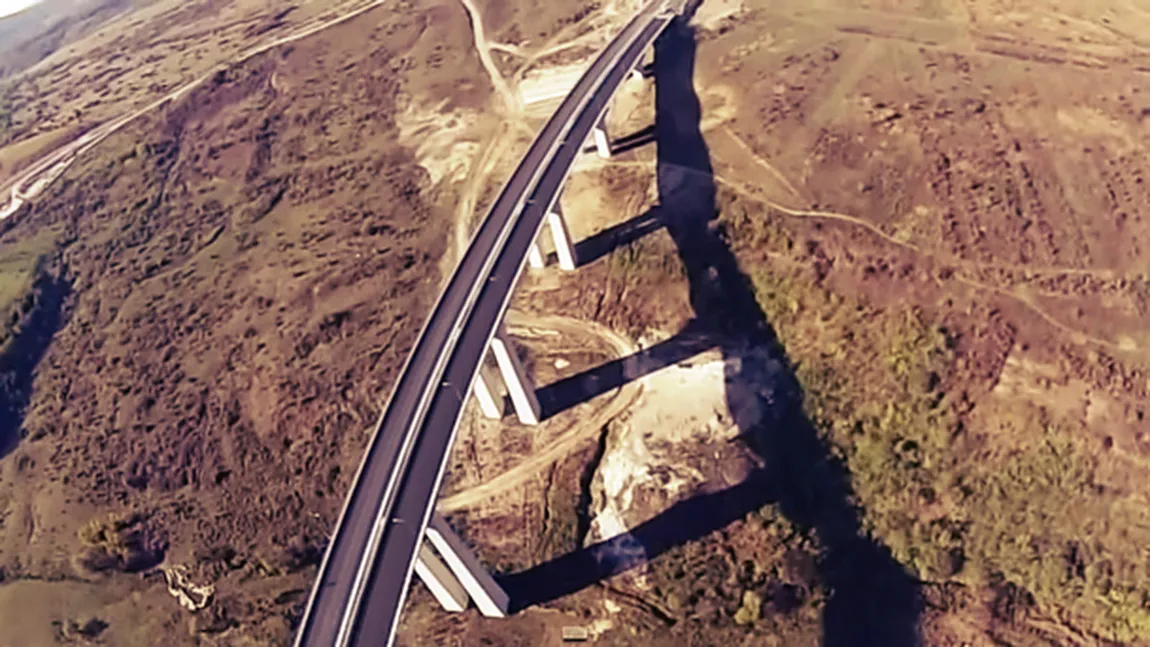 Cum arată Autostrada A1 Sibiu-Orăştie, văzută de la înălţime VIDEO