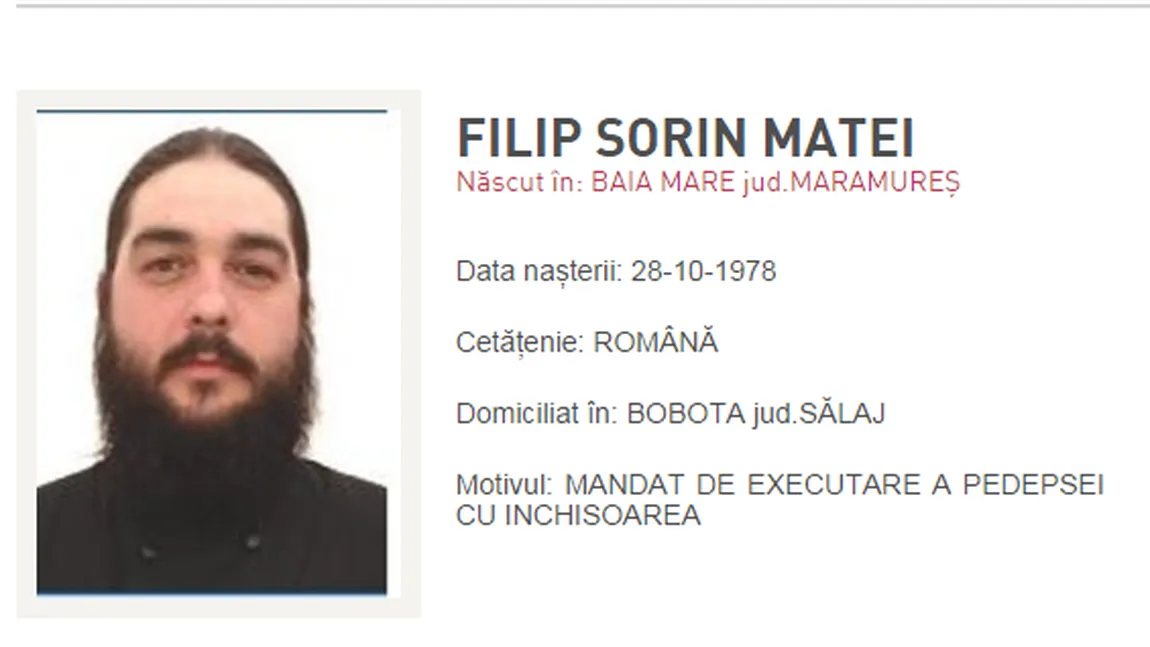 Călugărul gay din Baia Mare care a furat 7.000 de euro dintr-o mănăstire, dat în urmărire generală