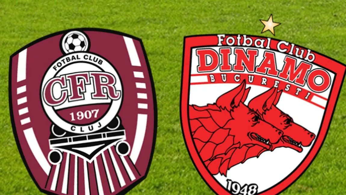 CFR CLUJ - DINAMO 2-1: Răsturnare de scor, clujenii egalează Steaua în clasamentul Ligii 1