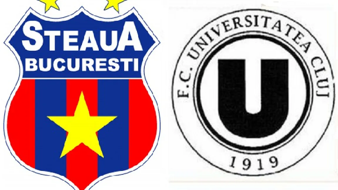 LOOK TV LIVE STEAUA - U CLUJ ONLINE: Meciul care decide liderul Ligii 1