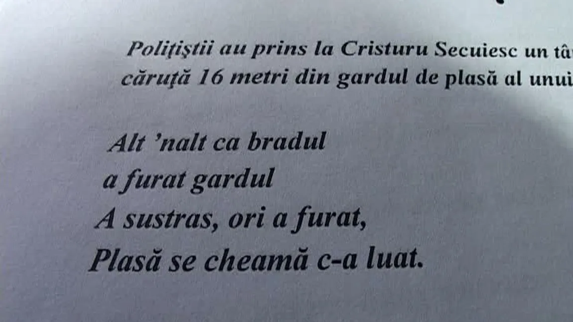 Cel mai poet dintre poliţişti lucrează cu versuri: Vezi, şi permisele se duc, tu pieton rămâi năuc VIDEO