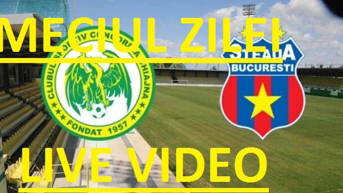 CONCORDIA CHIAJNA - STEAUA LIVE VIDEO LOOK TV: 0-1