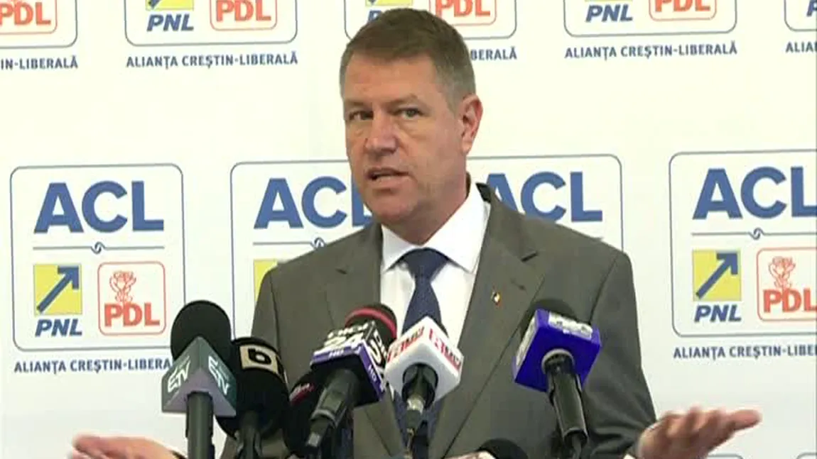 ALEGERI PREZIDENŢIALE TURUL II. KLAUS IOHANNIS a cântat IMNUL NAŢIONAL într-o conferinţă de presă VIDEO