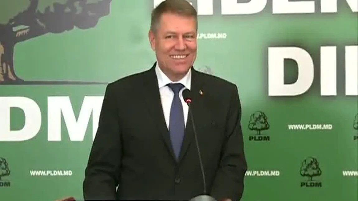 Klaus Iohannis, la Chişinău, înainte de alegeri: Moldovenii au ocazia să aleagă un viitor pro-european