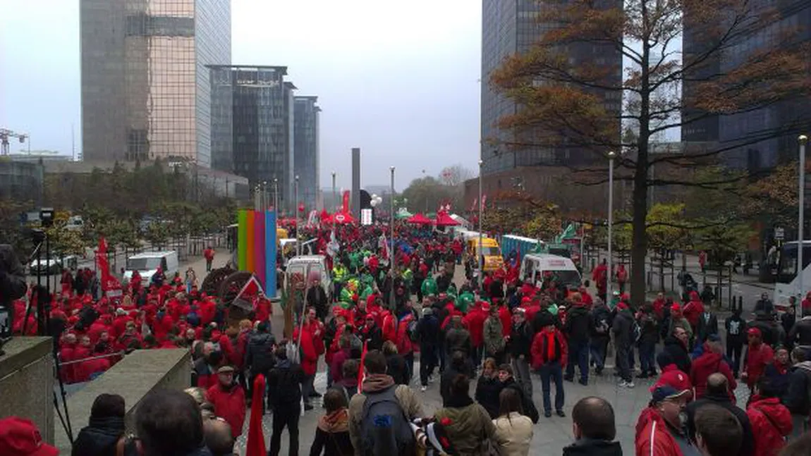 Manifestaţii de amploare. Belgia şi Germania sunt PARALIZATE de GREVE