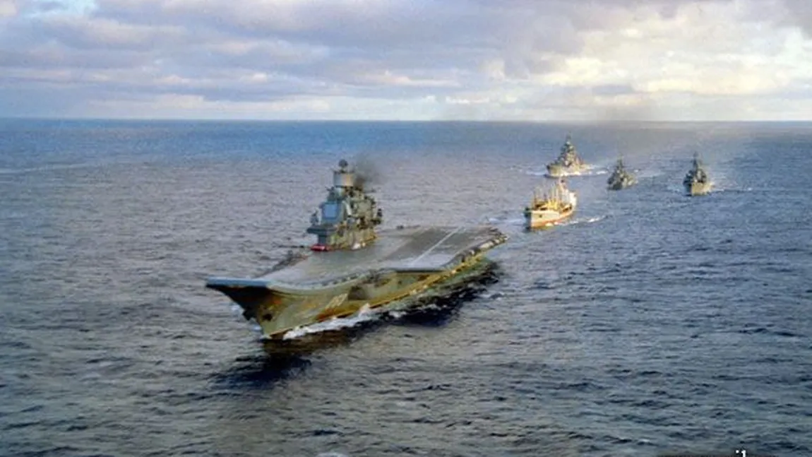 Un convoi de nave de război al MARINEI RUSE se îndreptă spre GRANIŢELE NATO