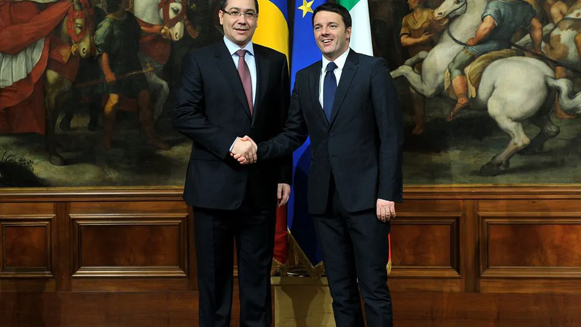 Premierul Italiei, critici dure la adresa lui Iohannis, care a fugit de dezbaterea finală cu Ponta