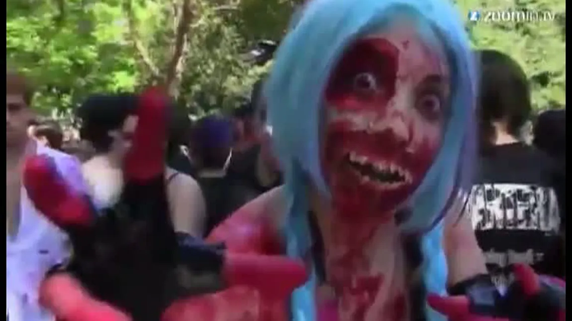 INVAZIE de ZOMBIE pe străzile din Buenos Aires VIDEO