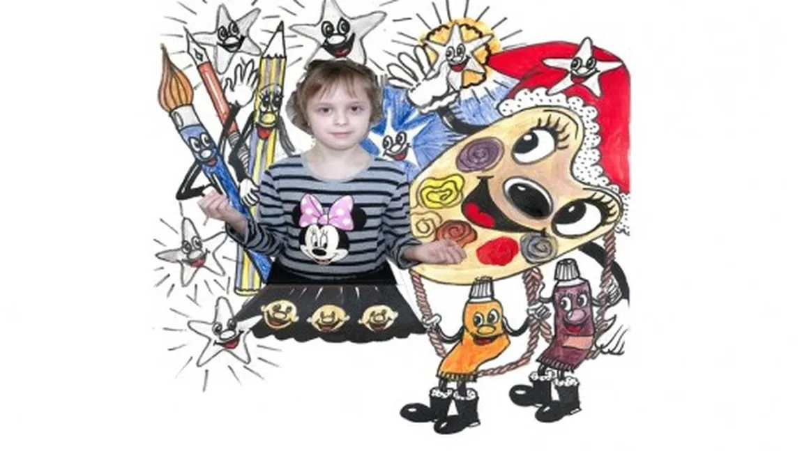 Expoziţie personală de pictură, grafică, ilustraţie şi caricatură, la vârsta de 10 ani