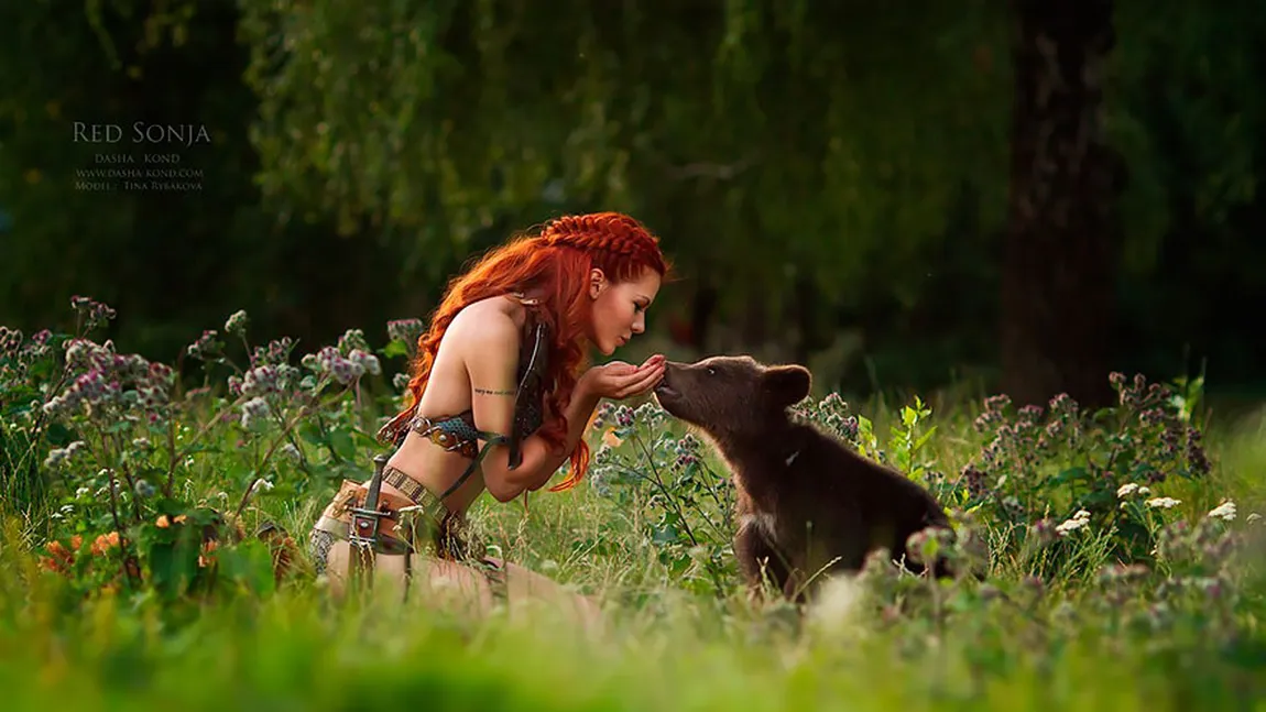 Un fotograf rus foloseşte animale dresate pentru a surprinde imagini de basm GALERIE FOTO