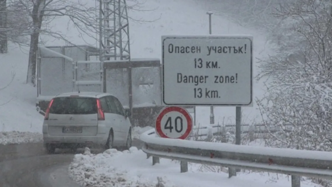 MAE, atenţionare de călătorie: Ploi abundente, vânt puternic, zăpadă şi polei în BULGARIA