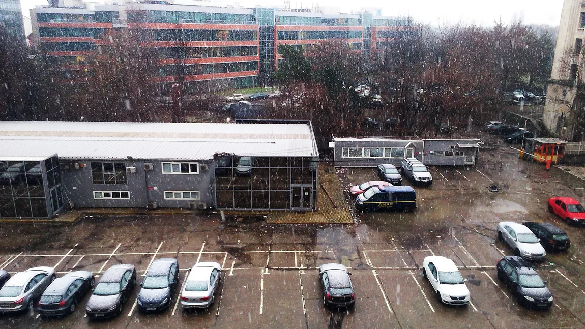 A nins în Bucureşti, traficul a fost un coşmar FOTO şi VIDEO