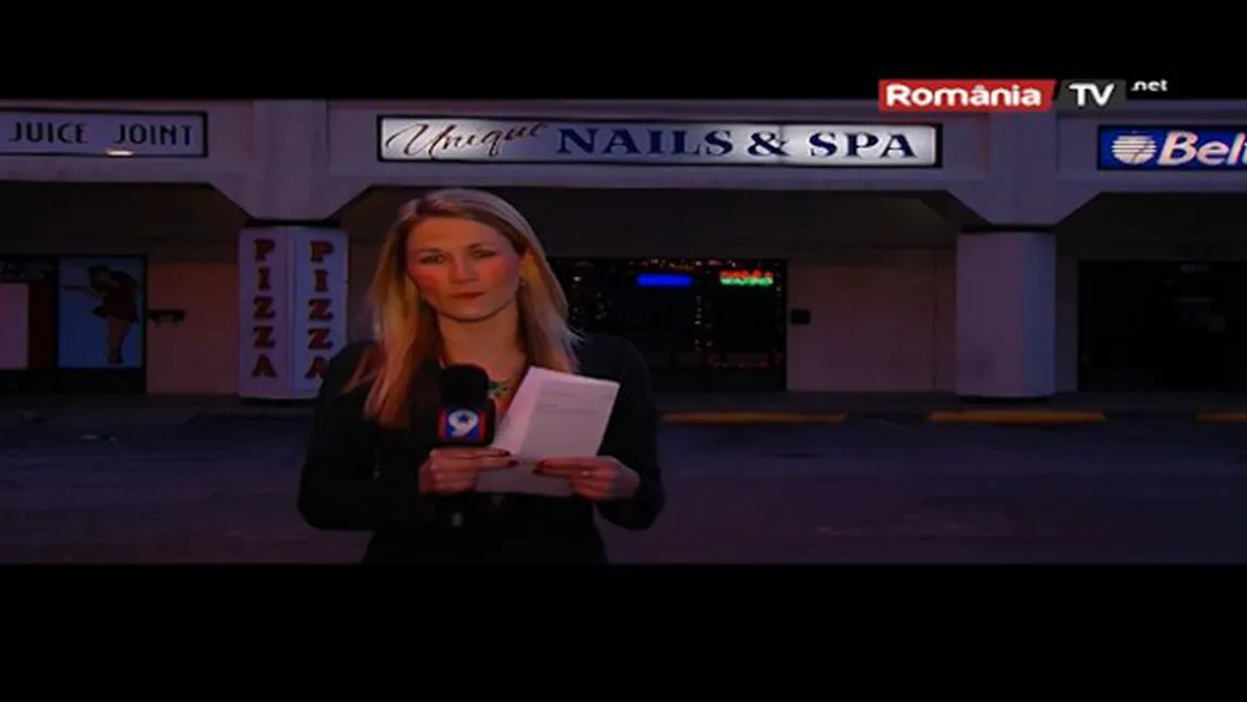 Cum se încălzeşte o REPORTERIŢĂ înainte să intre în DIRECT. Îl face GELOS şi pe EMINEM VIDEO