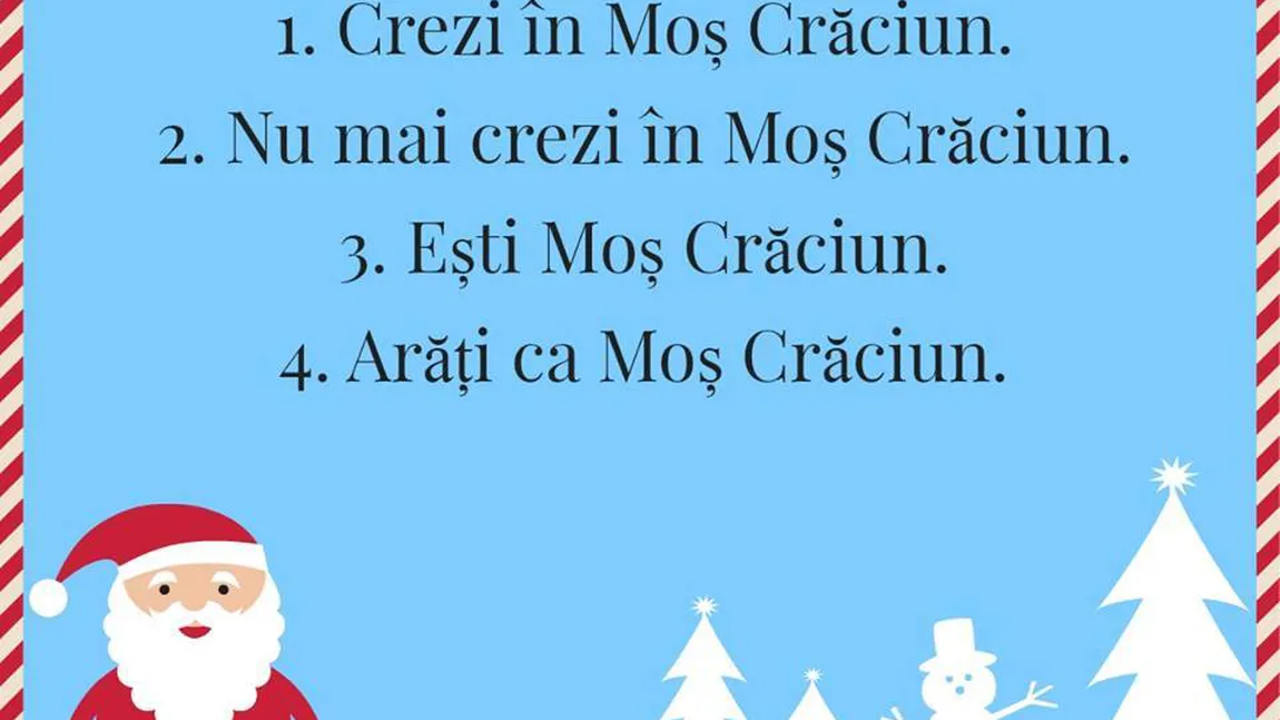 BANCUL ZILEI: Moş Crăciun