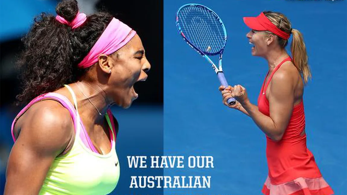 AUSTRALIAN OPEN. Şarapova şi Serena Williams vor juca finala