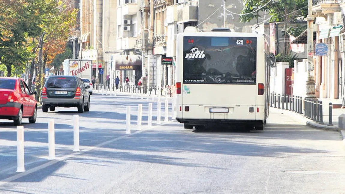 Autobuzele vor avea BANDĂ UNICĂ pe Bd. Magheru şi pe Bd. Carol I