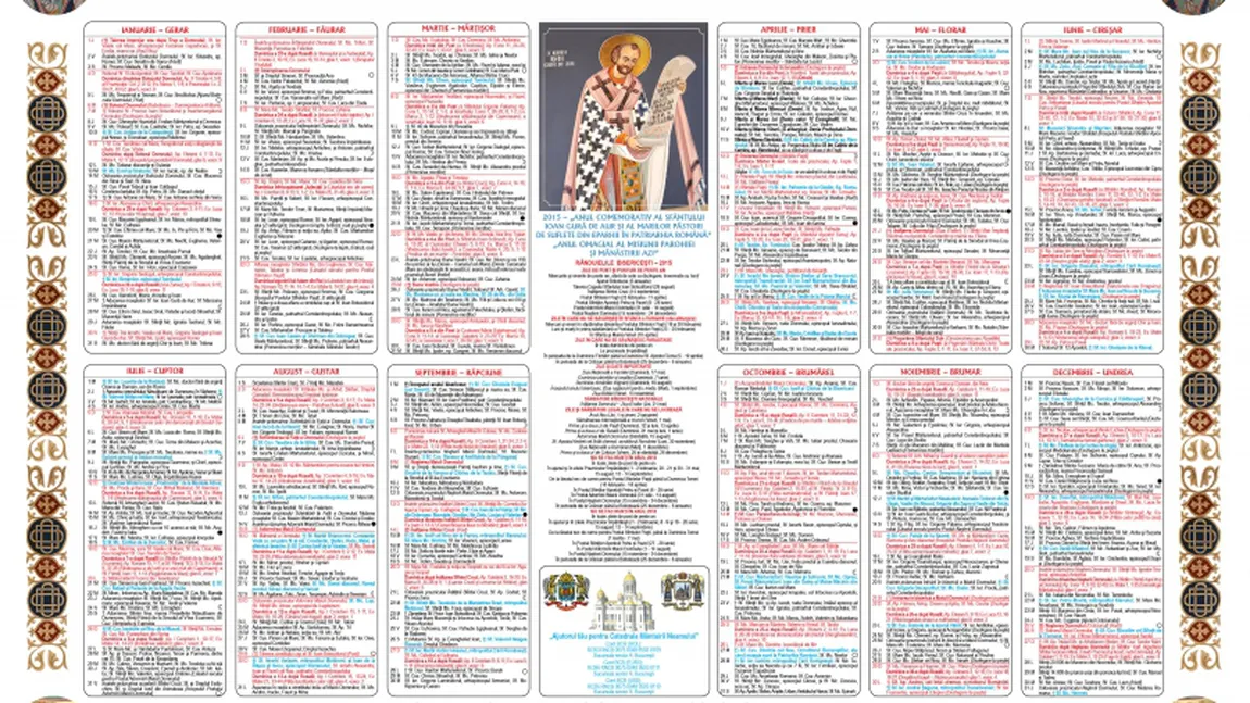 CALENDAR ORTODOX 2015. Ce sfinţi sărbătorim în data de 3 ianuarie