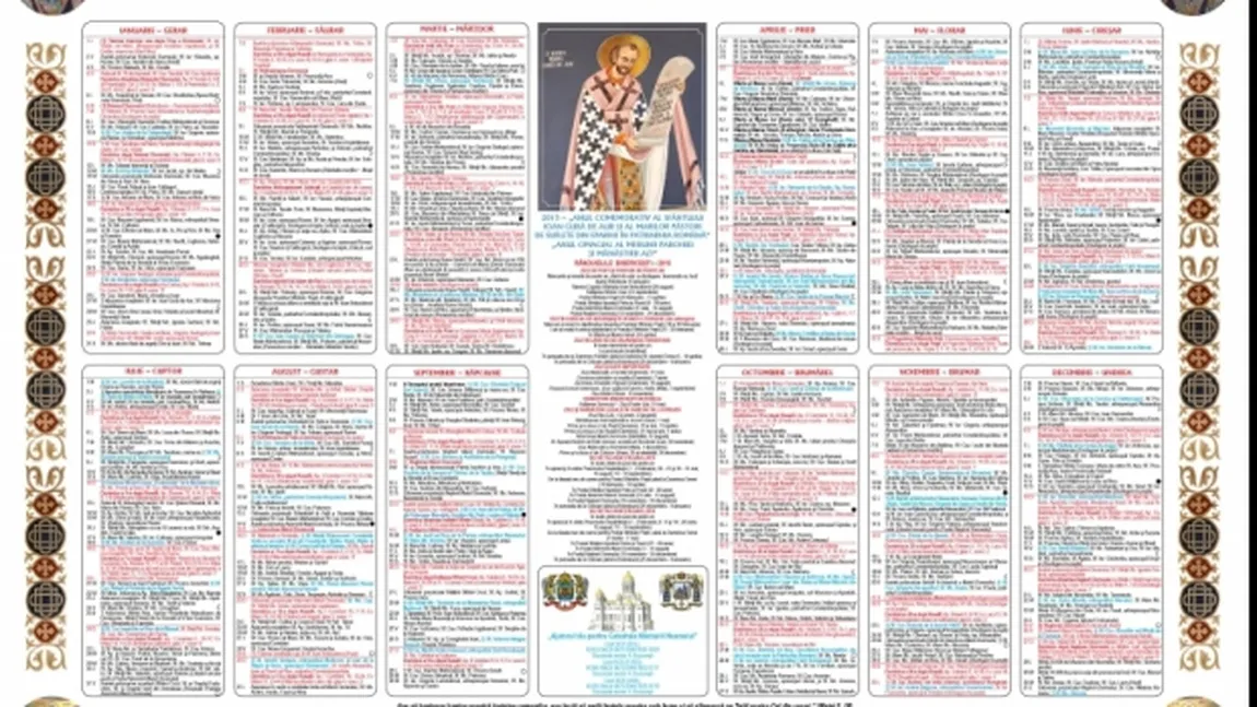 CALENDAR ORTODOX 2015: Ce sfânt sărbătorim pe 13 ianuarie