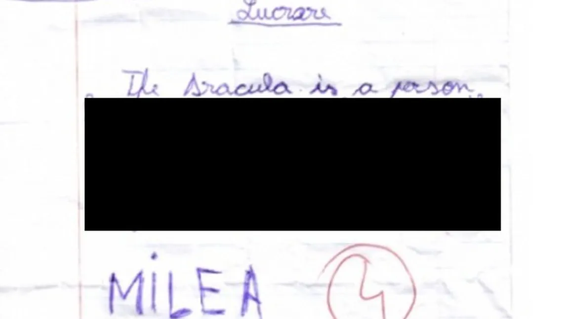 Cum l-a descris un elev pe Dracula în limba engleză. Testul a devenit VIRAL
