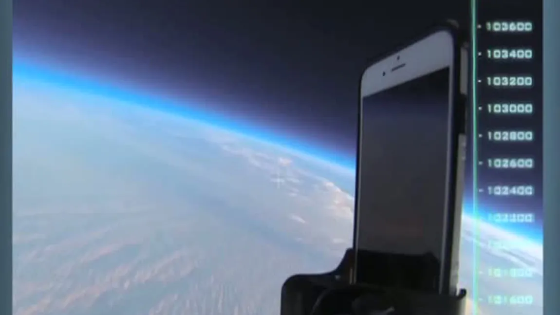 Au aruncat un iPhone 6 din SPAŢIU. Cum arată după o cădere de 30 de KILOMETRI VIDEO