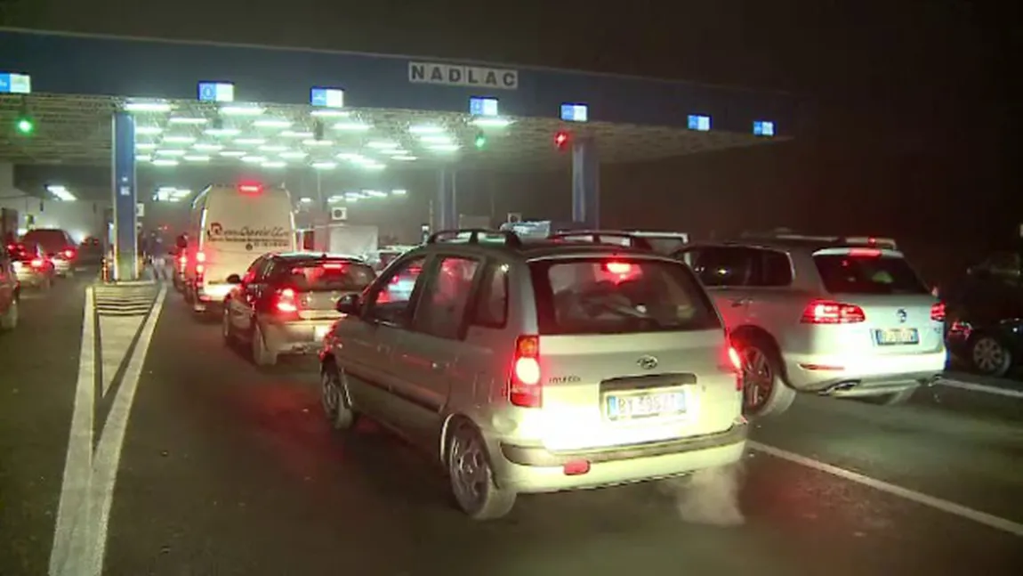 Aglomeraţie pe DN 7 şi în Vama Nădlac. Românii care lucrează în străinătate şi-au terminat vacanţa în ţară