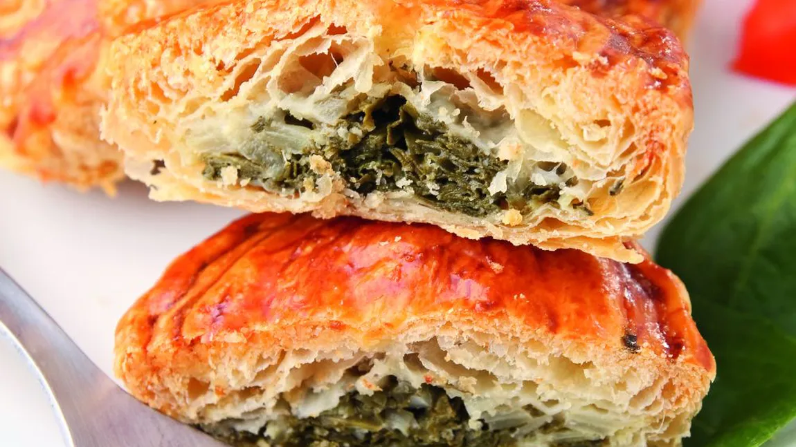 REŢETA ZILEI: Pateuri cu brânză şi spanac