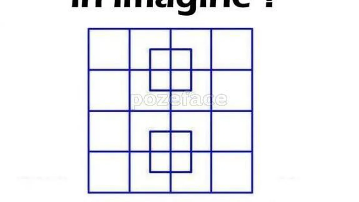 Câte pătrate vezi în această imagine? 92% dintre oameni răspund greşit!