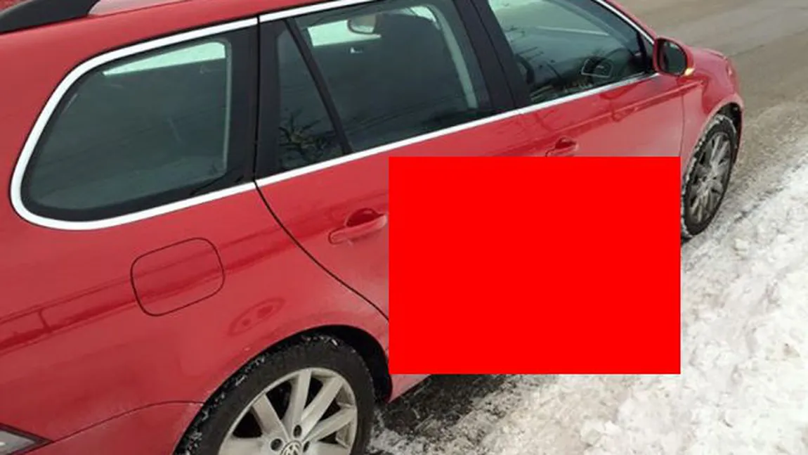 Un şofer a LOVIT o MAŞINĂ parcată şi a fugit de la locul accidentului, însă KARMA i-a jucat o festă FOTO