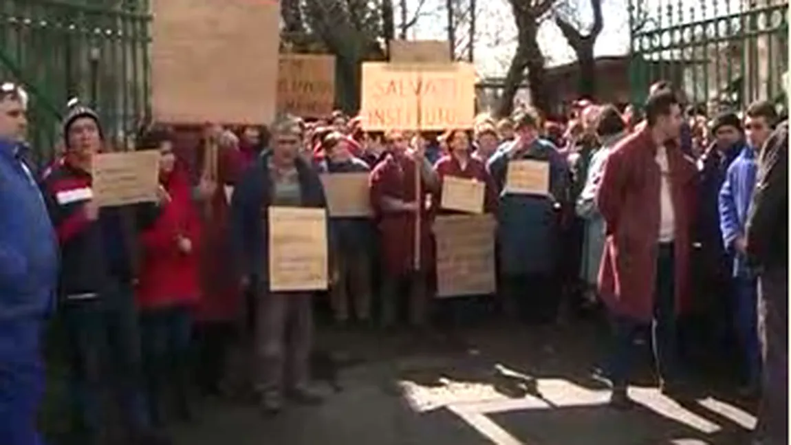 Nou PROTEST la Institutul Cantacuzino. Peste 200 de angajaţi şi-au întrerupt activitatea