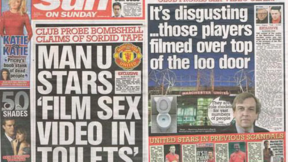Scandal sexual în Premier League. Un jucător de la Manchester United, filmat în timp ce făcea sex în toaletă