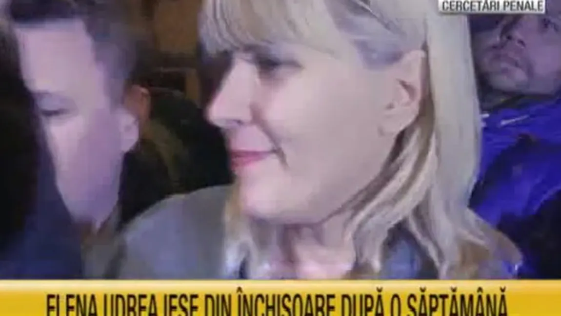 ELENA UDREA, primele declaraţii după aflarea sentinţei VIDEO