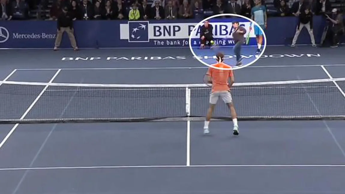 Roger Federer, fără replică în faţa unui copil. Puştiul l-a învins cu un lob magnific VIDEO