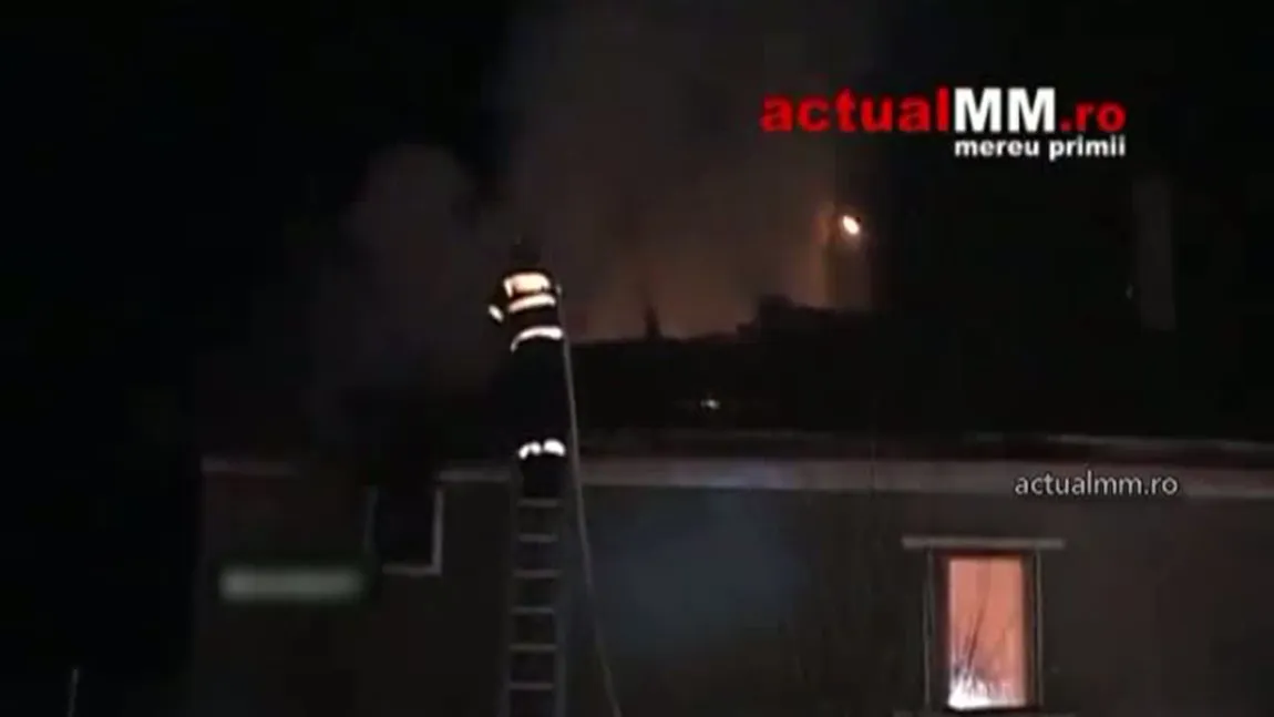 Incendiu la o casă din Maramureş. Soţia proprietarului a făcut un atac de panică