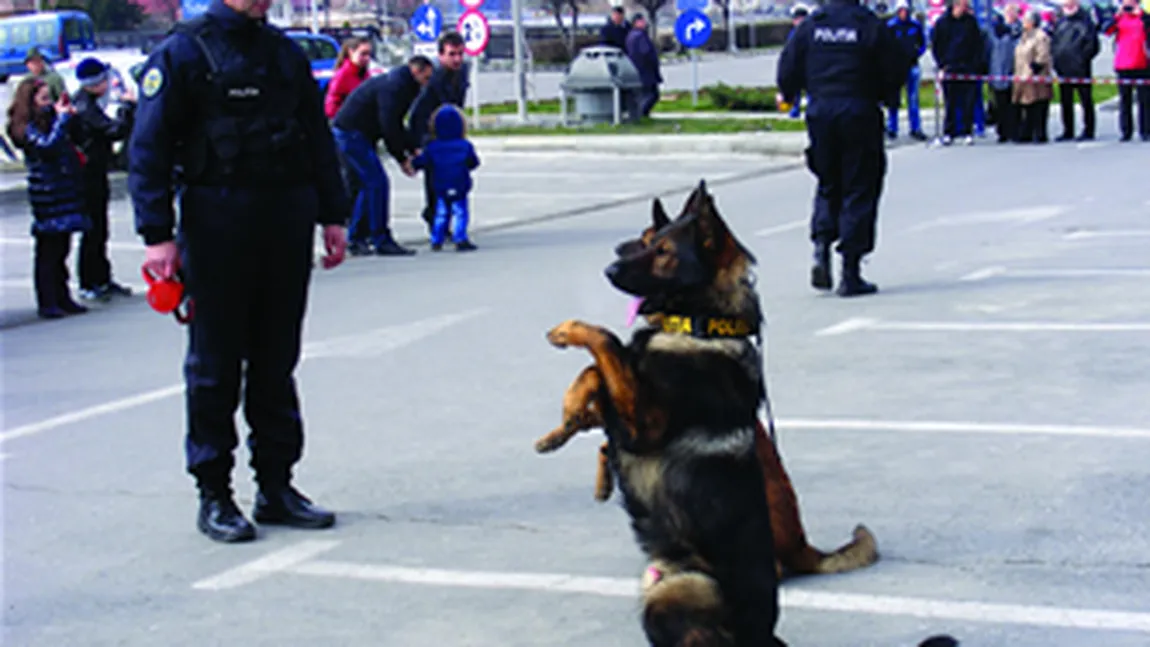 Ziua Poliţiei Române: Demonstraţii cu câini şi expoziţie de arme, în Parcul Lumea Copiilor din Capitală