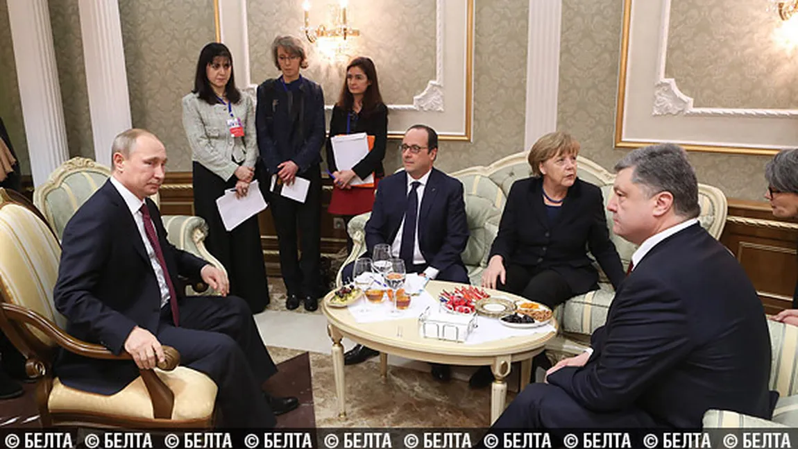 CRIZA UCRAINA. Nouă întâlnire între Merkel, Putin, Poroşenko şi Hollande vineri la Berlin