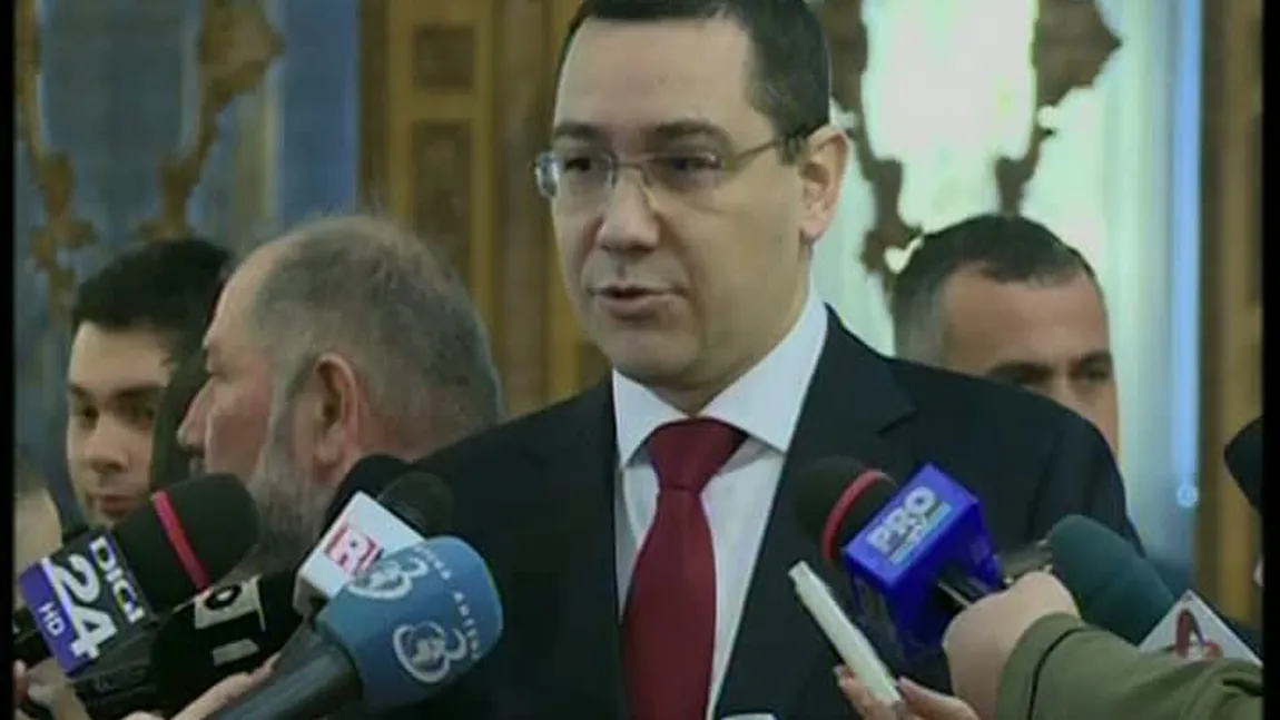 Premierul Victor Ponta preia interimatul la Ministerul Finanţelor