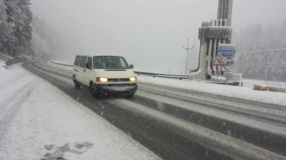 NINSORI în multe zone din ţară. Situaţia DRUMURILOR şi ce AMENZI rişti dacă nu ai CAUCIUCURI DE IARNĂ