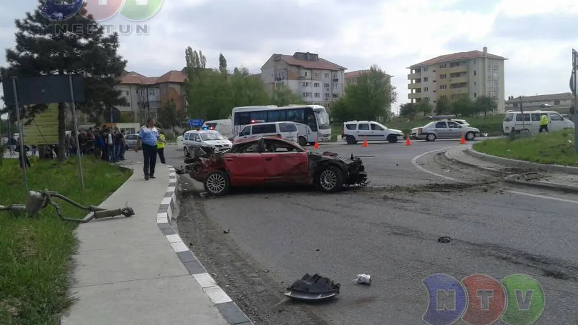 Accident rutier ÎNFIORĂTOR în Constanţa: O tânără a fost DECAPITATĂ după ce a pierdut controlul maşinii
