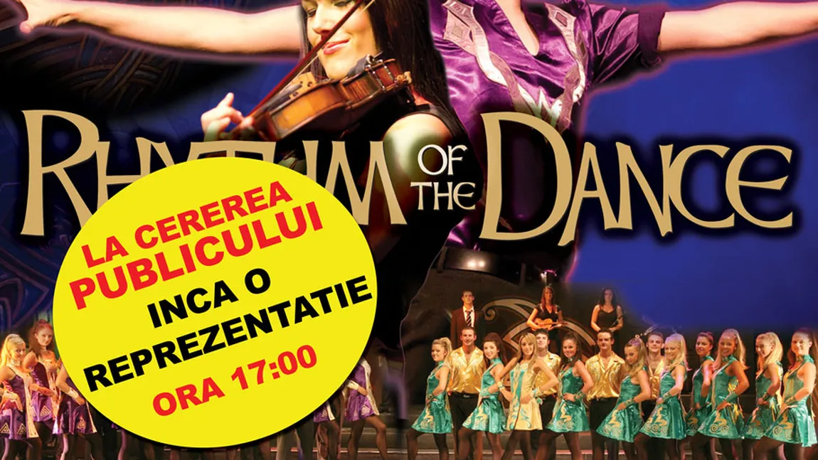 O nouă reprezentaţie Rhythm of the Dance la Bucureşti