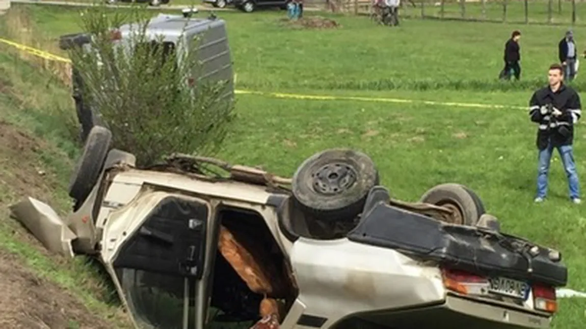 Accident grav, provocat de un şofer care vorbea la telefon în Bistriţa