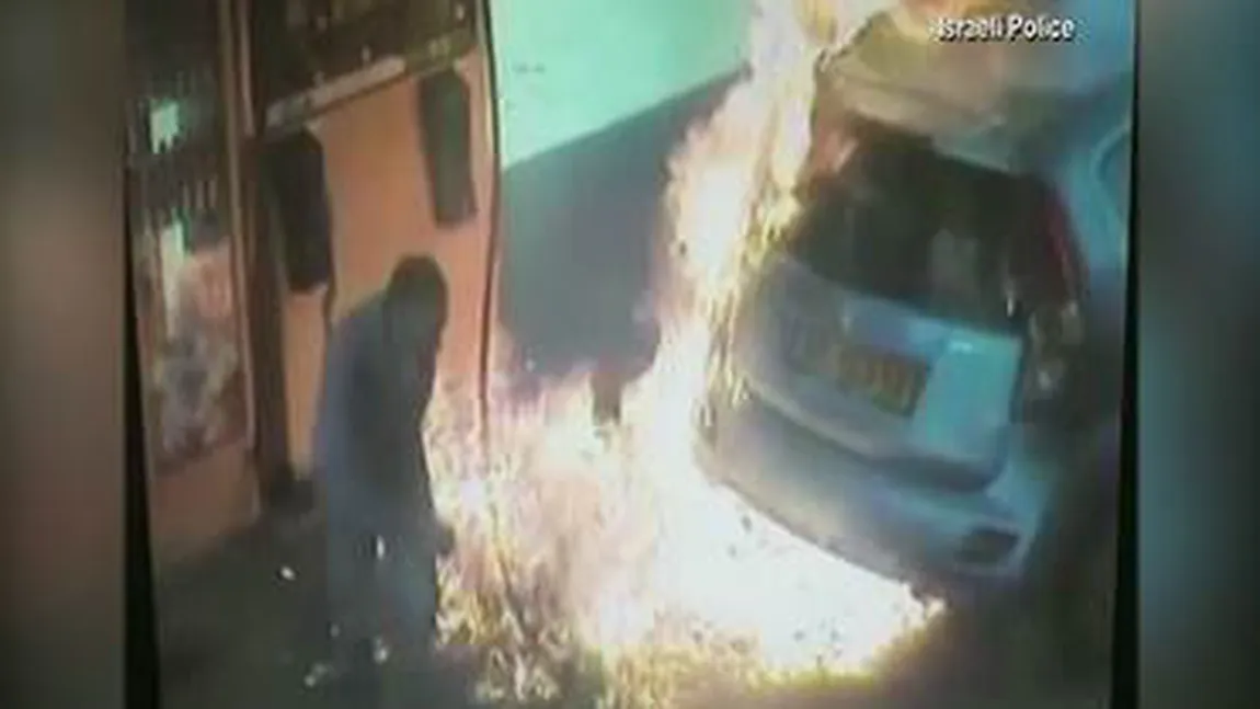 A dat foc la benzinărie pentru că nu a primit o ţigară. Imagini halucinante din Israel VIDEO