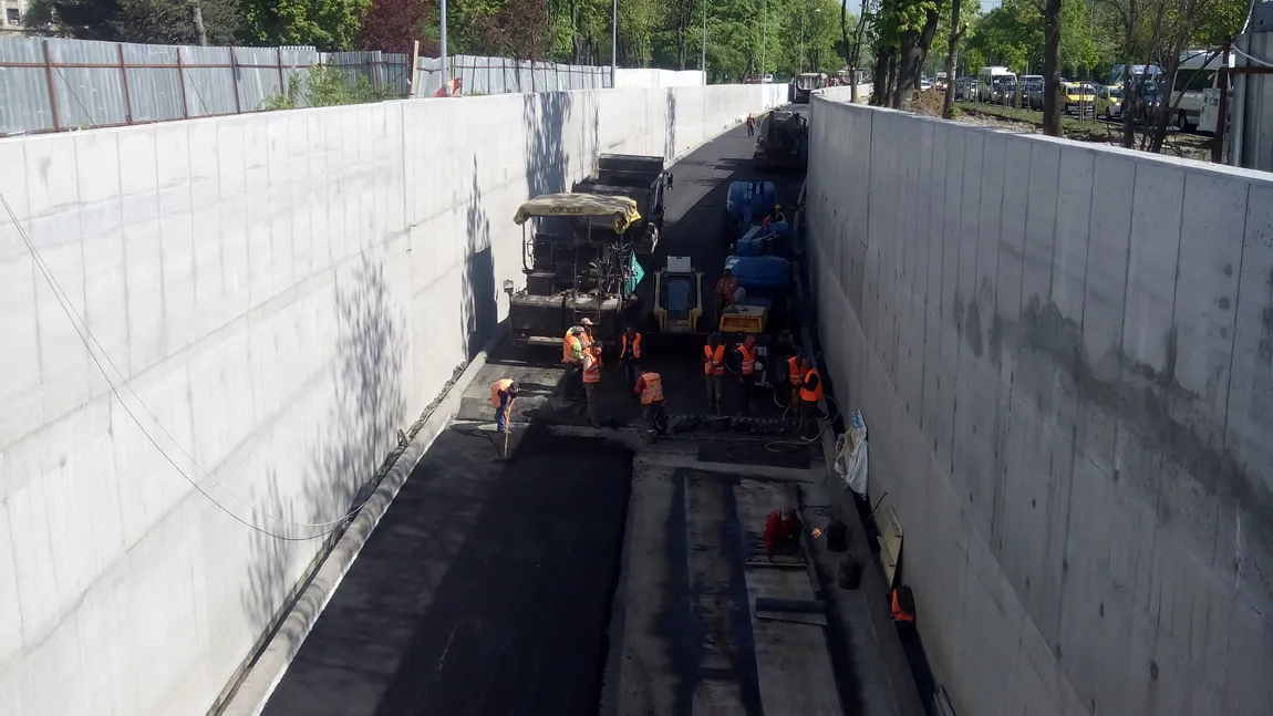 Lucrările pentru pasajul de la Casa Presei, aproape de final