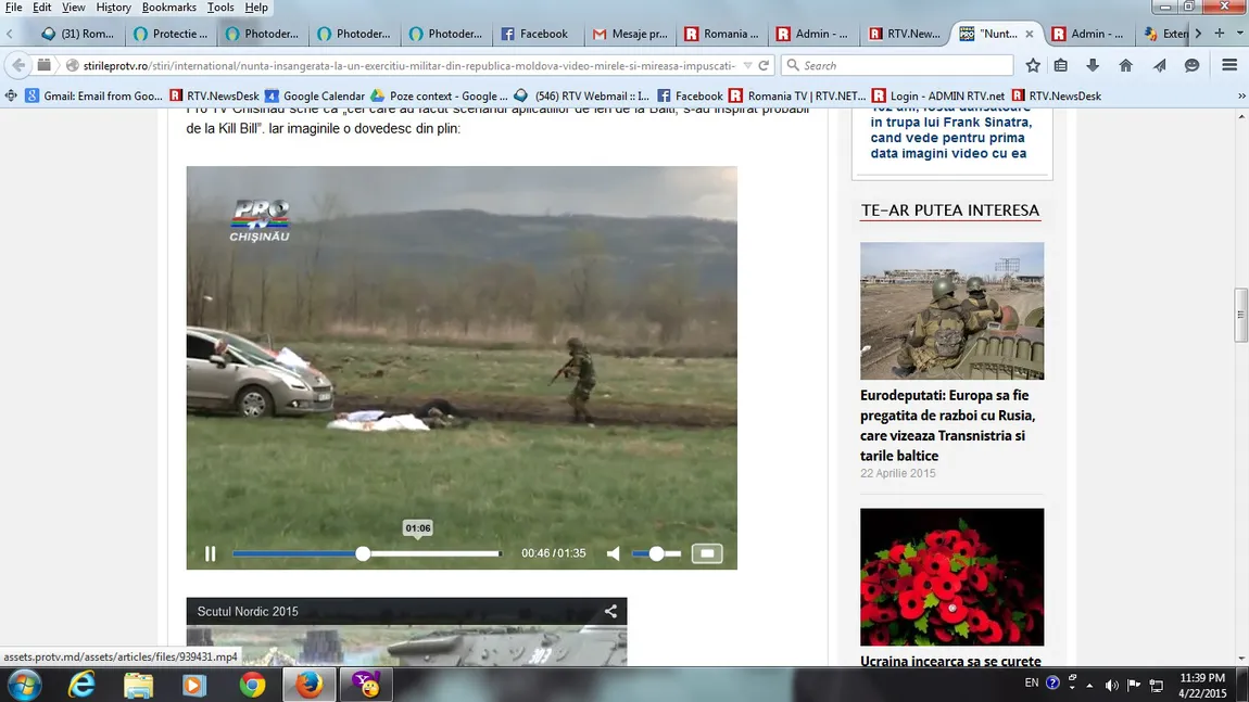 Exerciţiu militar cu scenariu de film, în Republica Moldova: 