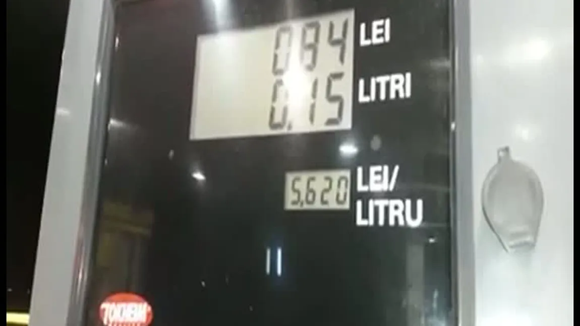 Hoţie pe faţă, cum se schimbă preţul la pompă. Imagini scandaloase din benzinărie VIDEO