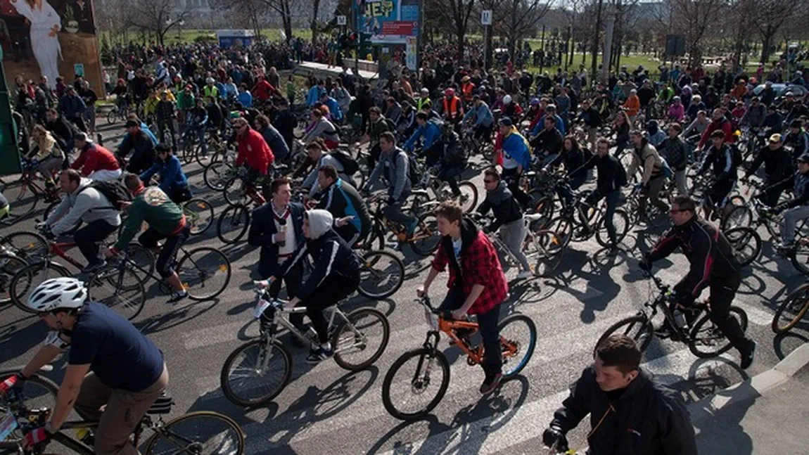 PROTEST al bicicliştilor în Bucureşti