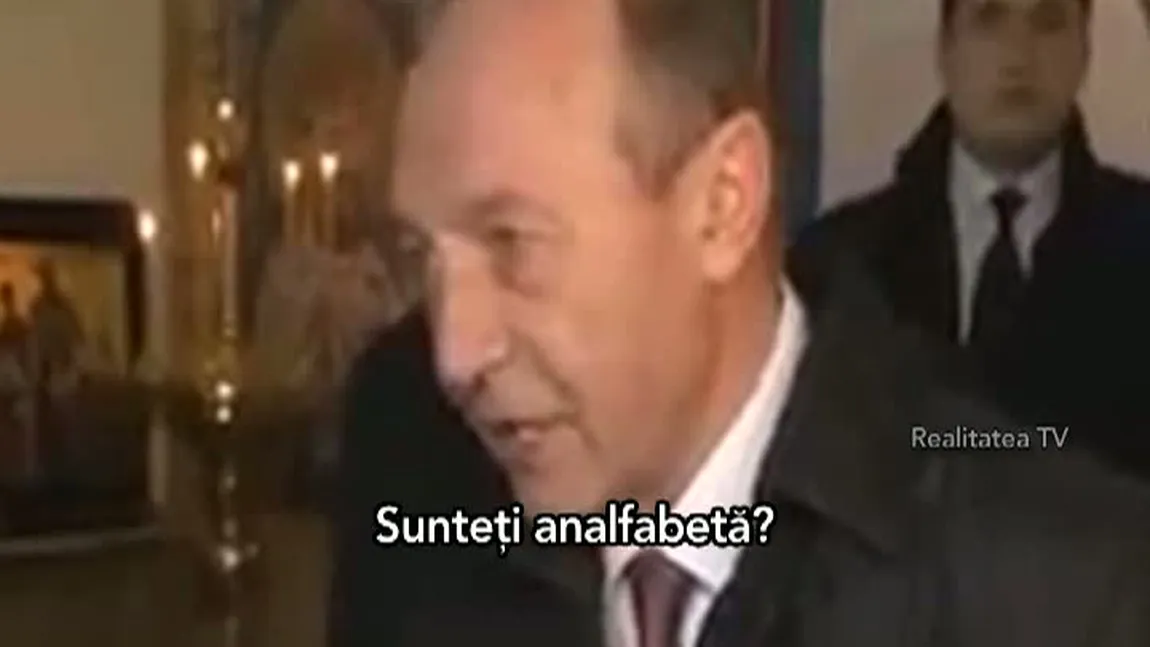 Traian Băsescu, REACŢIE NERVOASĂ la adresa unei jurnaliste: 